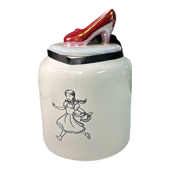 Rae Dunn "THERE'S NO PLACE LIKE HOME" Wizard of Oz Slipper Chubby Canister - Picture 2 of 2